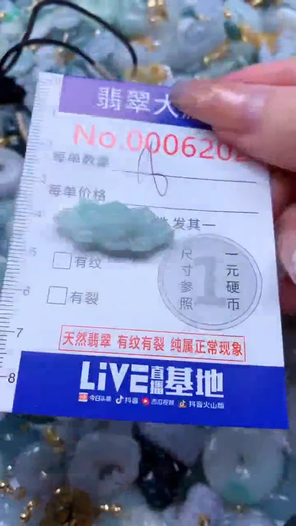 翡翠未镶嵌吊坠(不含链)6202