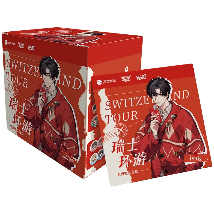 【平拆】Hitcard全职高手瑞士环游系列徽章叶修潮玩盲盒 欧卷