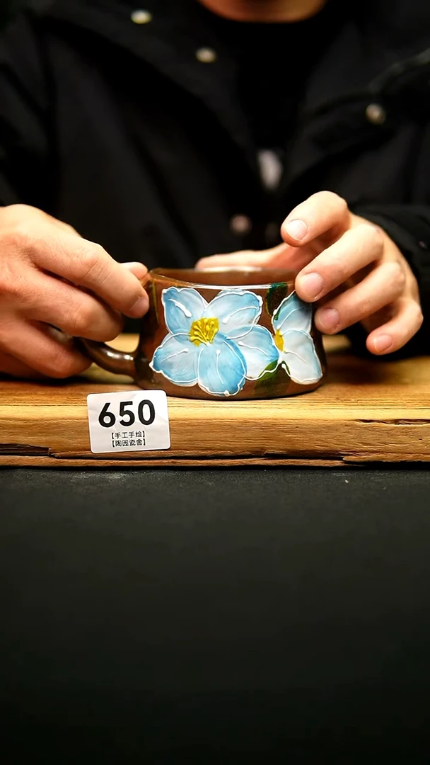 @@陶园瓷舍@@纯手工手绘@高温釉下彩