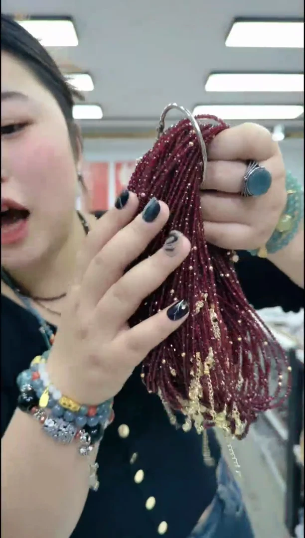 【闪购商品】尖晶石颈饰合金2609鸽血红项链