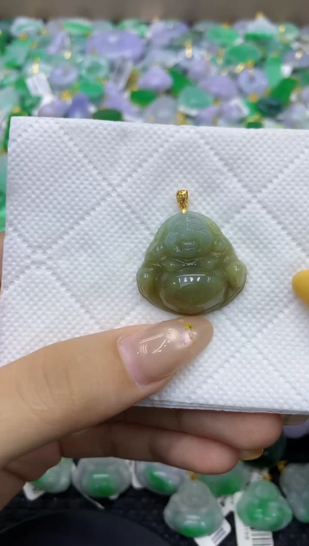 颈饰未镶嵌翡翠天然缅甸翡翠A货