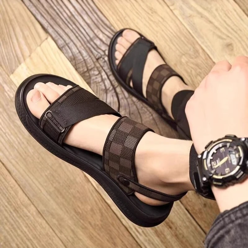 MZCK凉鞋男款夏季外穿司机开车专用鞋防滑软底运动沙滩凉拖鞋两用