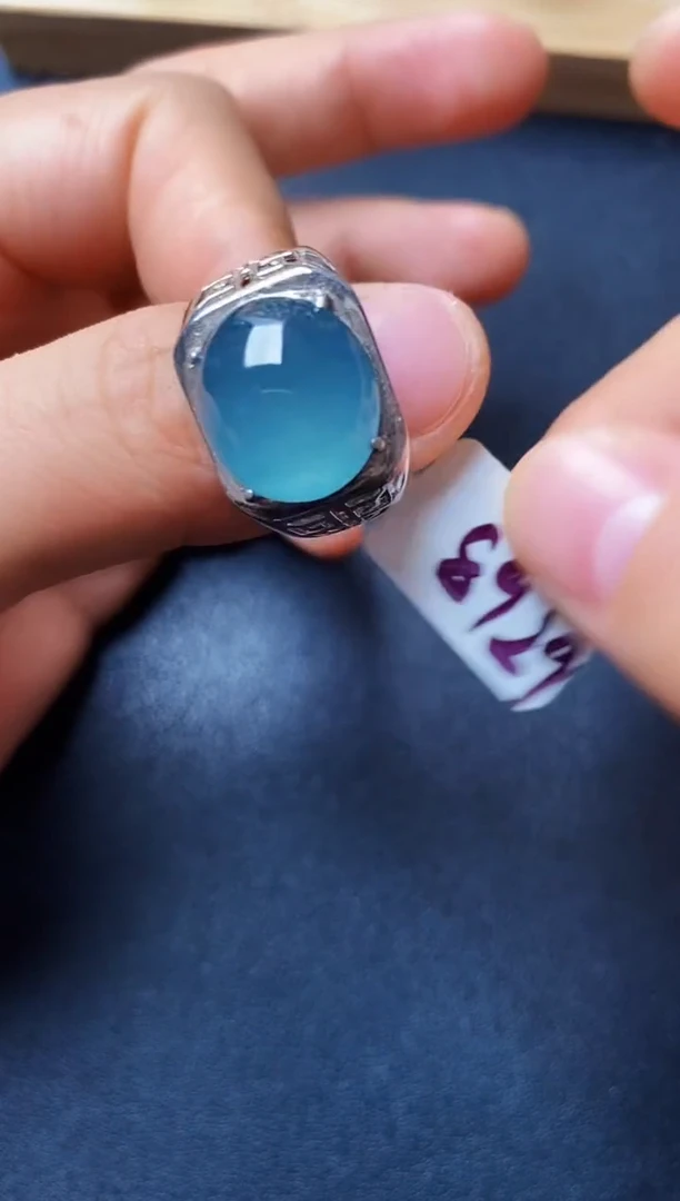 银S925镶嵌戒指翡翠22222222