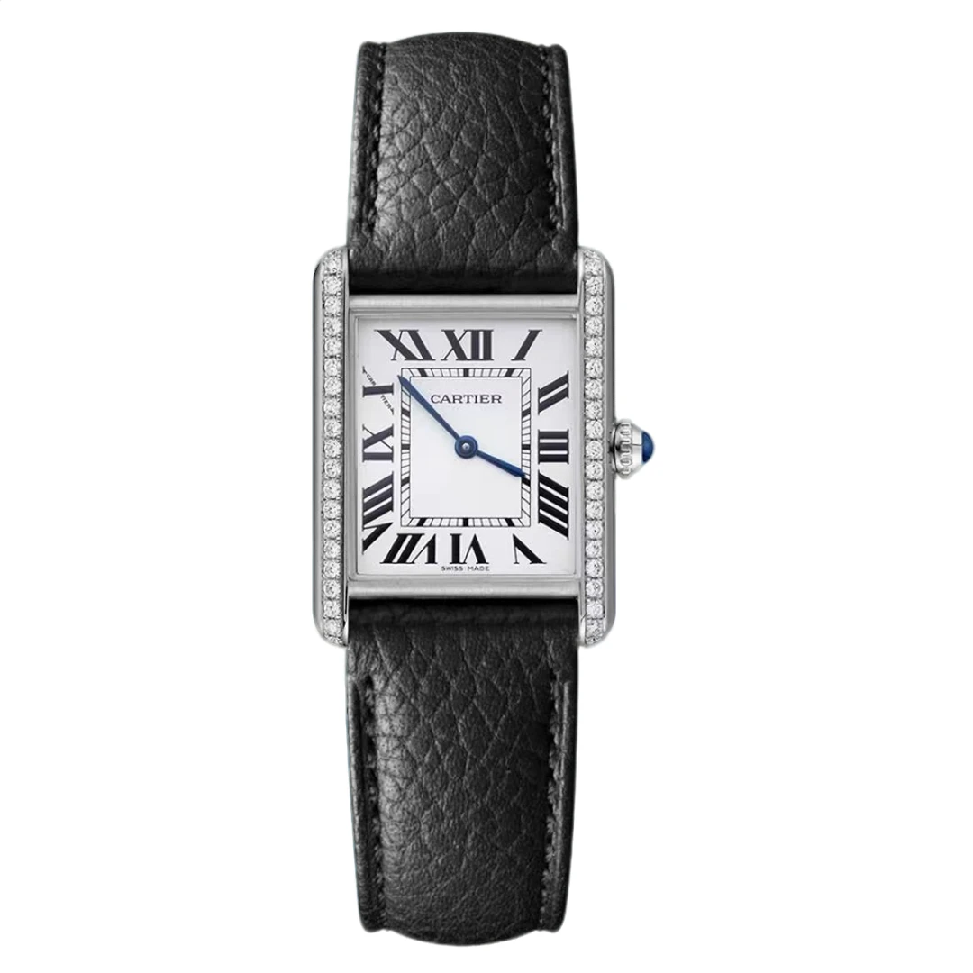 99新 Cartier/卡地亚 坦克中号后钻/34x27mm石英女款腕表