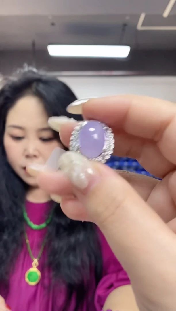 【闪购商品】翡翠戒指未镶嵌多样性发其一颜色微差