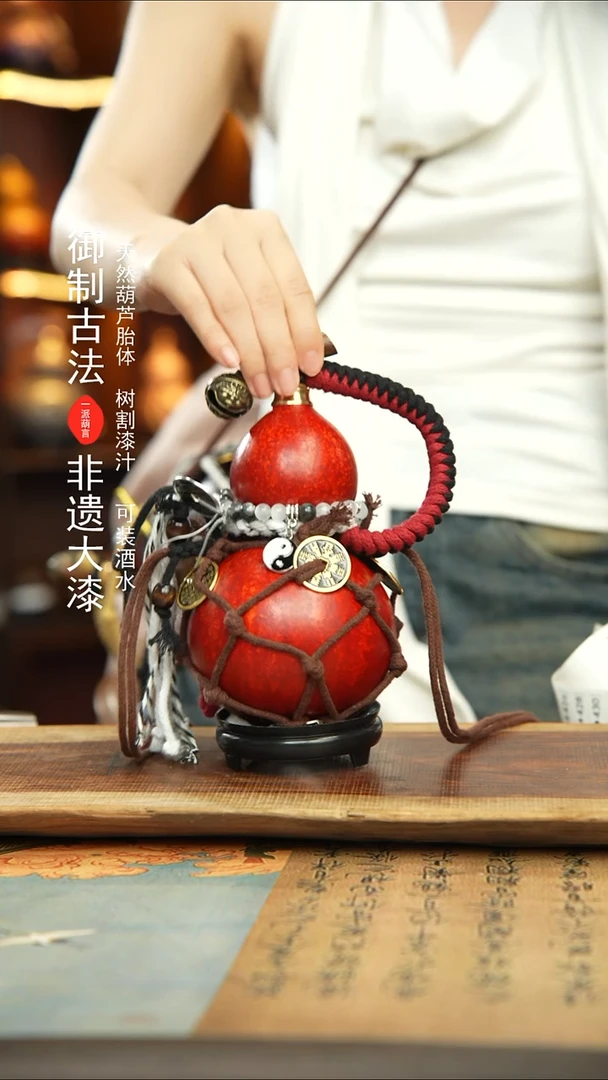 402号精品大漆酒葫芦防腐防渗装水茶酒