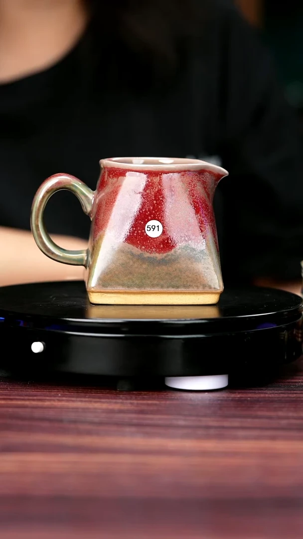杯子#李朝斐一级品原矿钧瓷公道杯