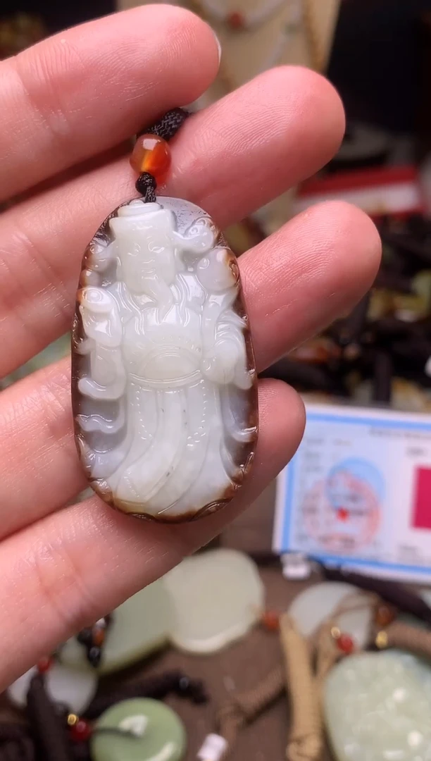 颈饰未镶嵌和田玉新疆料青海料清水和田玉吊坠