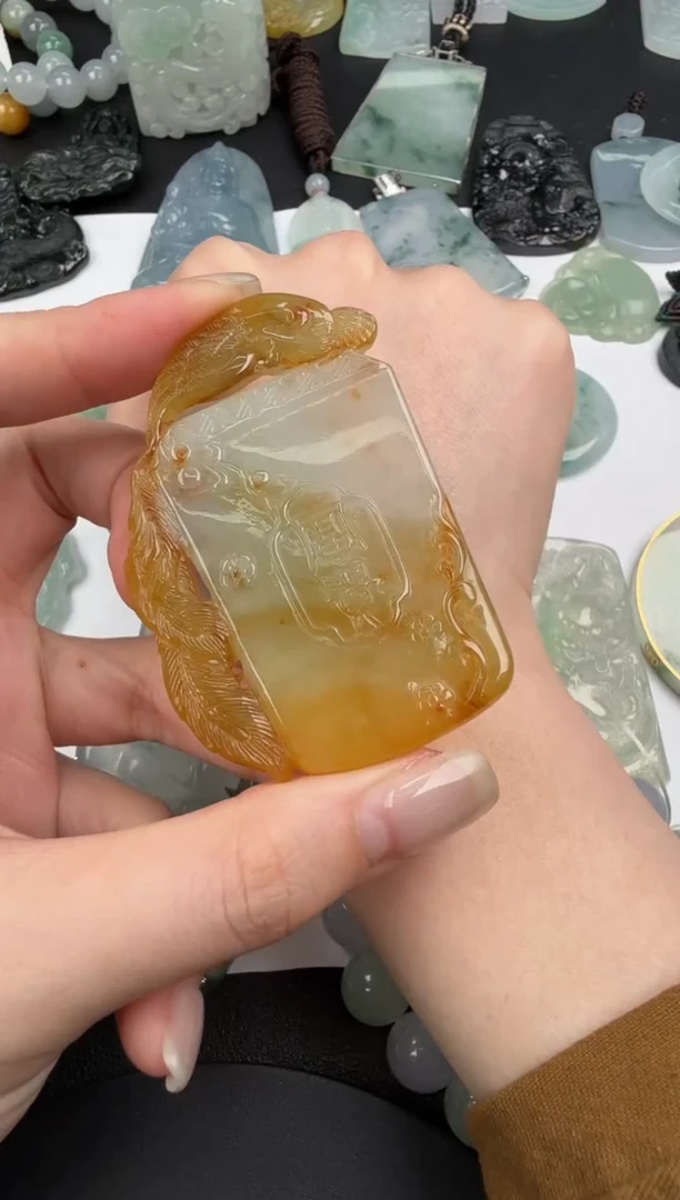 吊坠(不含链)未镶嵌翡翠翡翠饰品-257