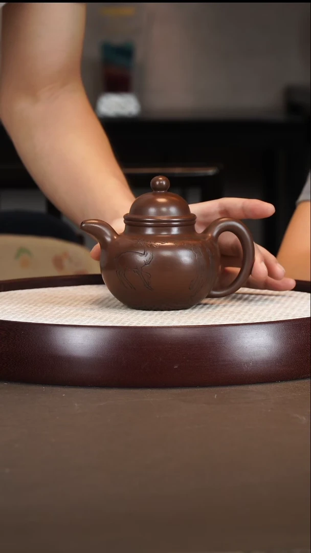 茶壶紫砂徐小阳/紫泥/掇球/300c