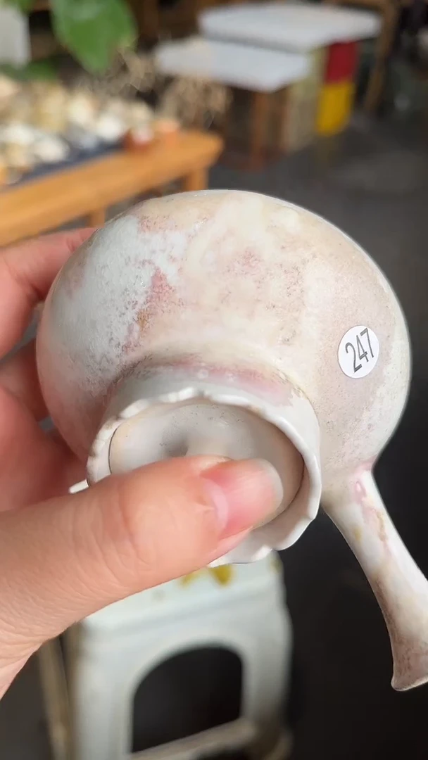 壶247号容量130-140ML高白泥 仿手工壶