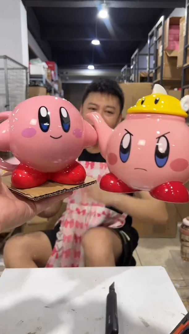 瓷片原盒星之卡比茶壶一壶一杯