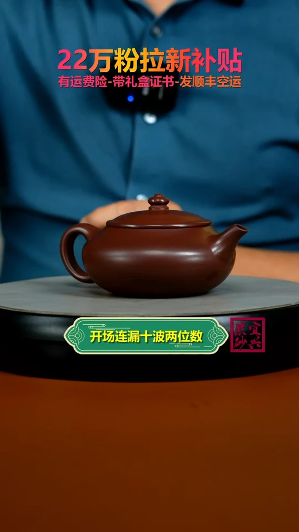 茶壶紫砂李传荣S级龙血砂财源240CC