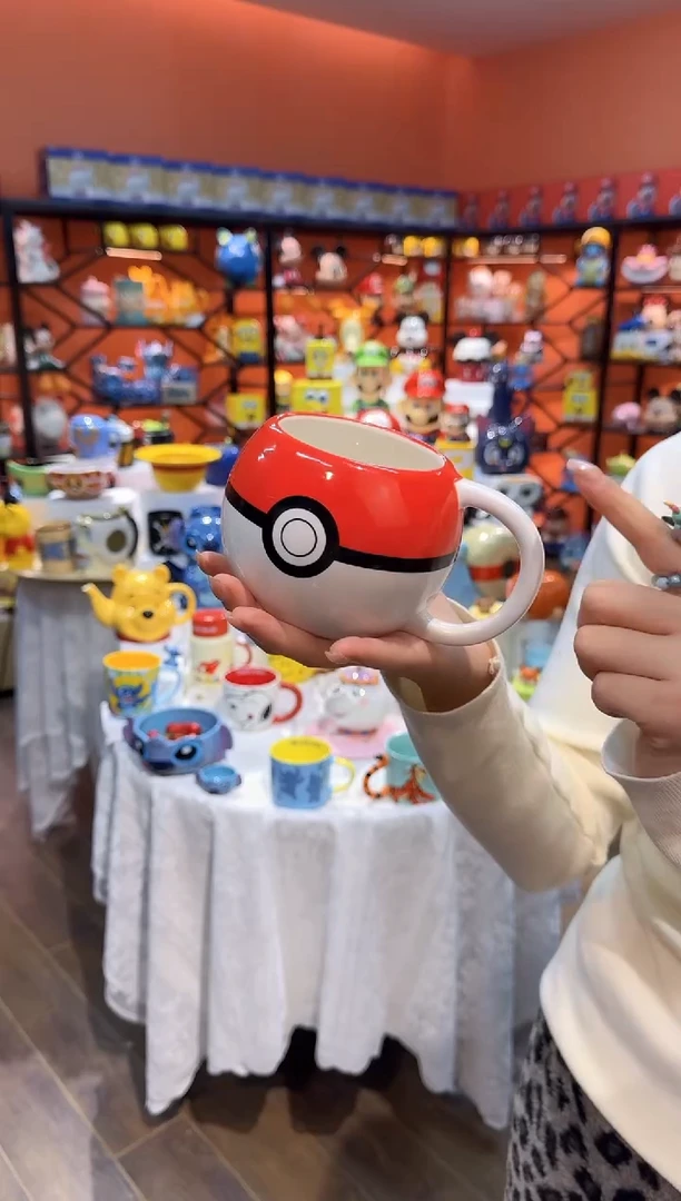 瓷片@@神奇宝贝3D精灵球陶瓷水杯