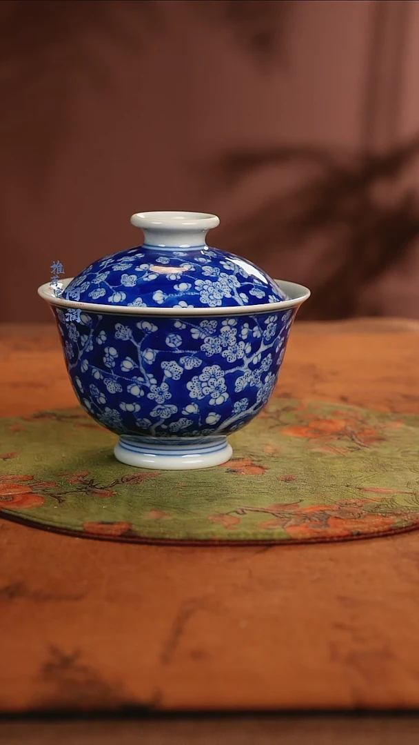 【闪购商品】刘建锋仿清冰梅盖碗