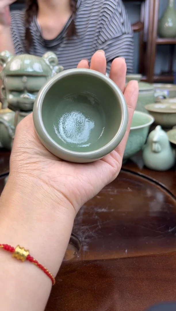 杯青瓷素面禅定杯福利