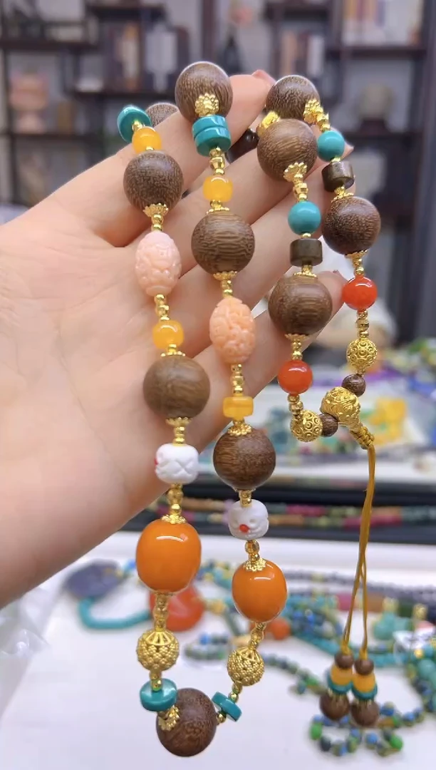 【闪购商品】蜜蜡毛衣链未镶嵌M561