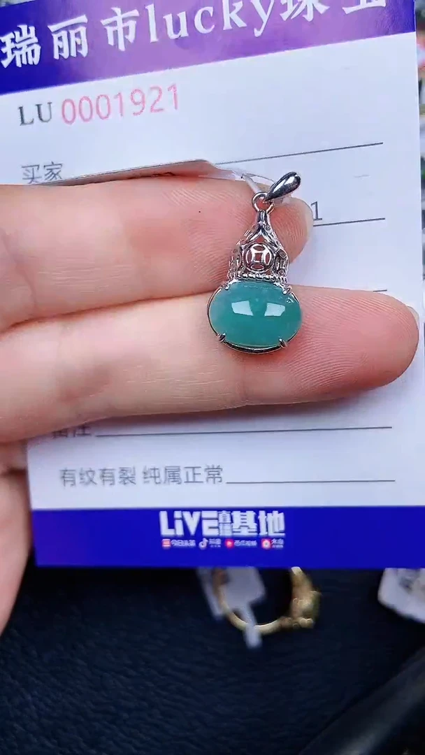 颈饰银S925镶嵌翡翠1921