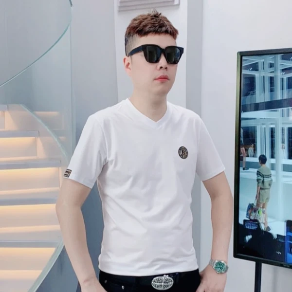 ZUNPIN名店- 高级感男装 v领t恤男 冰凉清感透气抗皱v领短袖 69-v