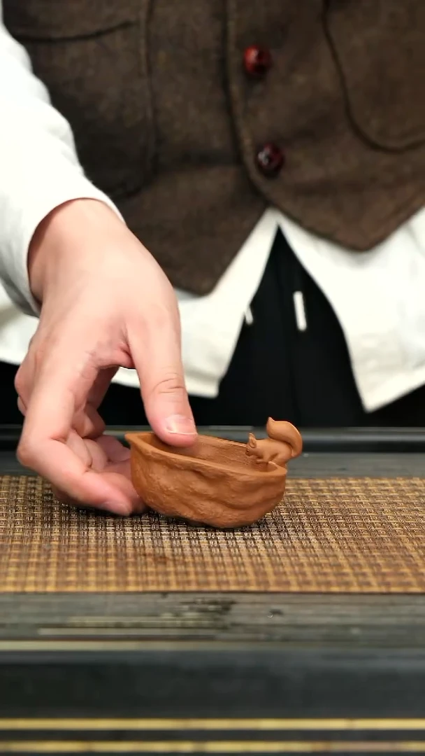 【闪购商品】紫砂茶壶12松鼠核桃杯