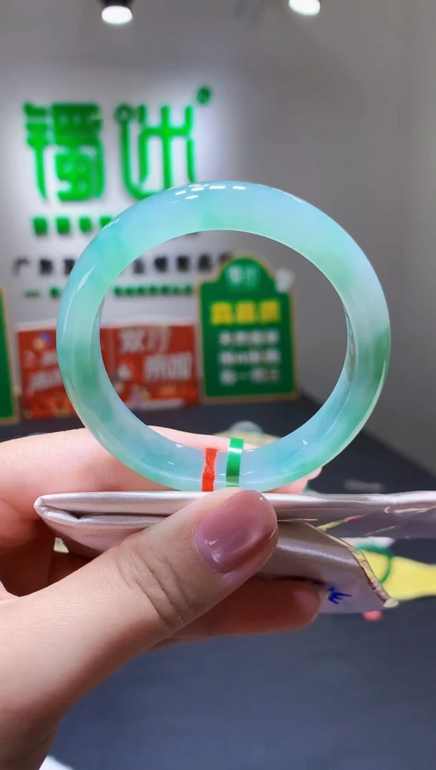 未镶嵌手镯翡翠k65天然缅甸翡翠A货53正圈