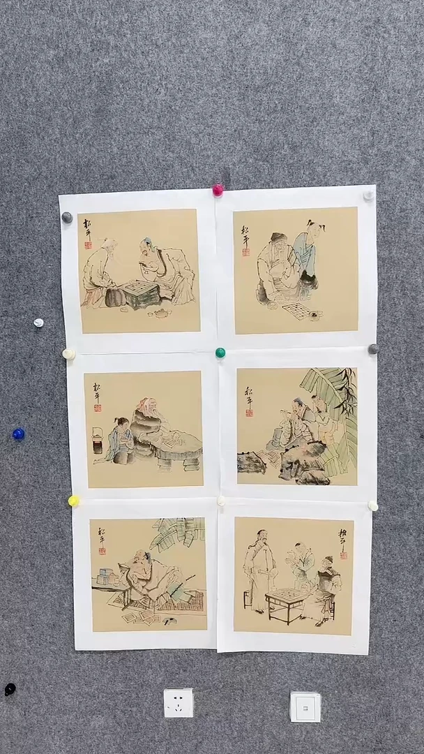 【闪购商品】国画张松平国画人物作品