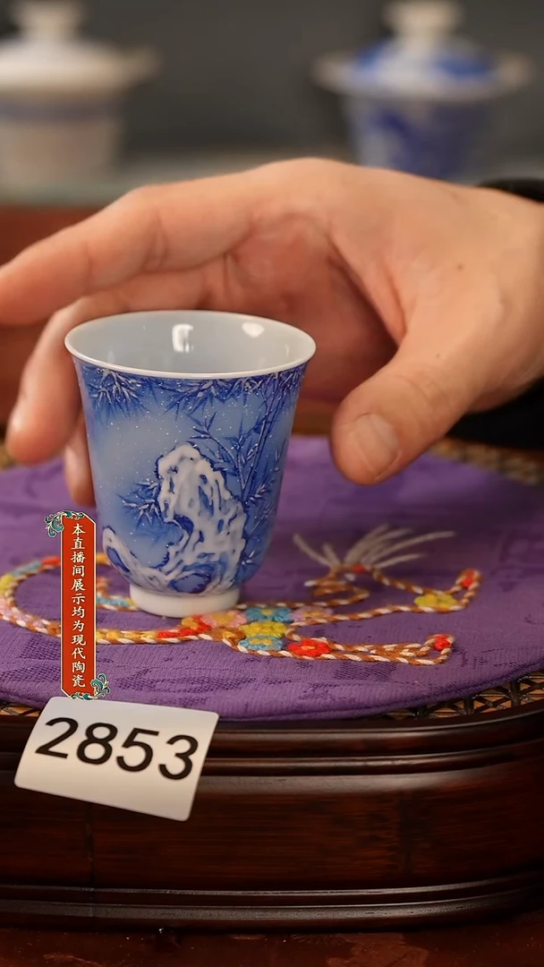瓷片景德镇手工手绘2853