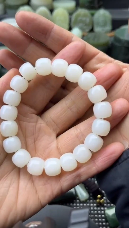 未镶嵌和田玉珠宝半成品手串