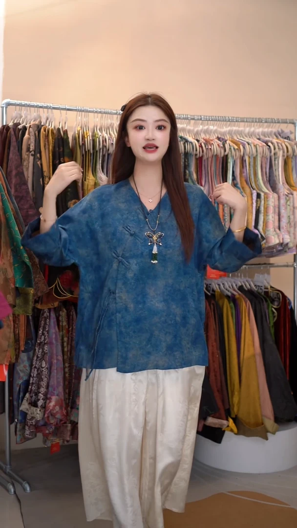 君子纤真丝女装香云纱毛衫