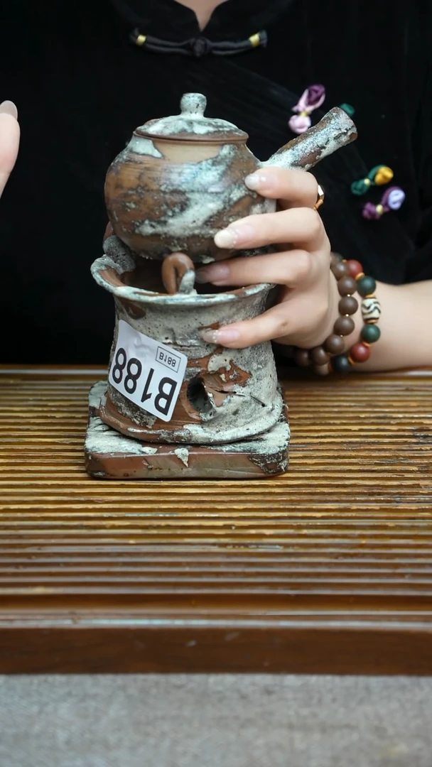 万古烧粗陶手工茶具