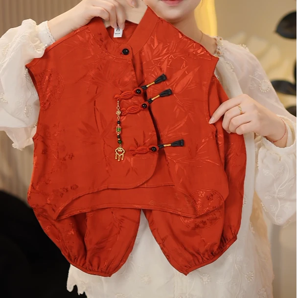 【现货】夏季2025儿童新款潮流新中式古风汉服薄款套装59131