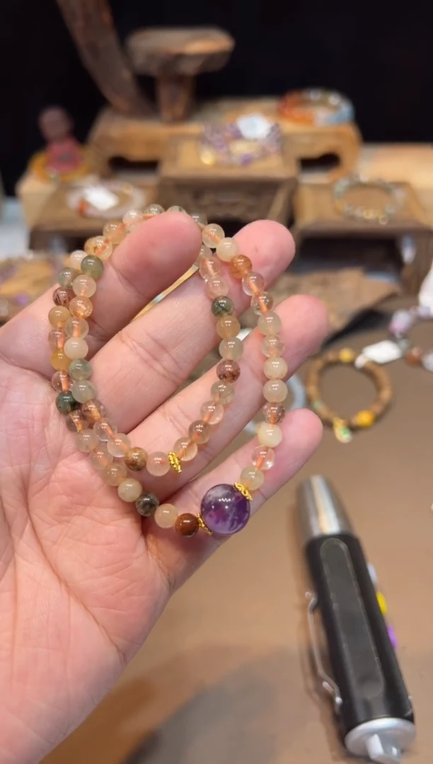 水晶手链未镶嵌手饰@@E6774