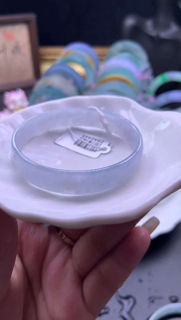 未镶嵌手镯定制翡翠48-50「定制不退不换」