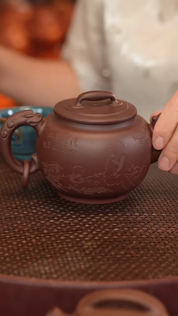 茶壶紫砂原矿手工制作瑕疵 内里