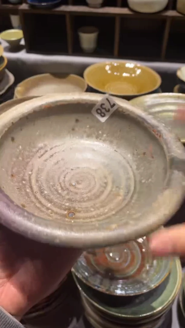 【闪购商品】瓷片738灰色手工钵碗1个