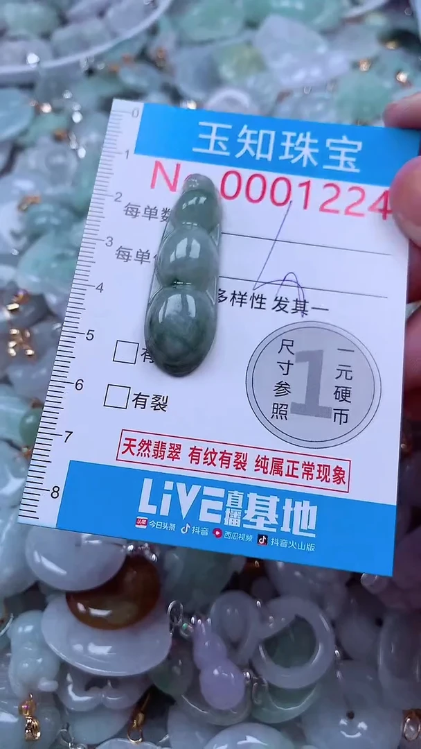 吊坠(不含链)未镶嵌翡翠1224