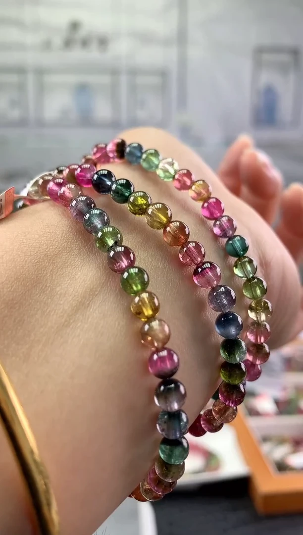 未镶嵌手串碧玺多样性发一条