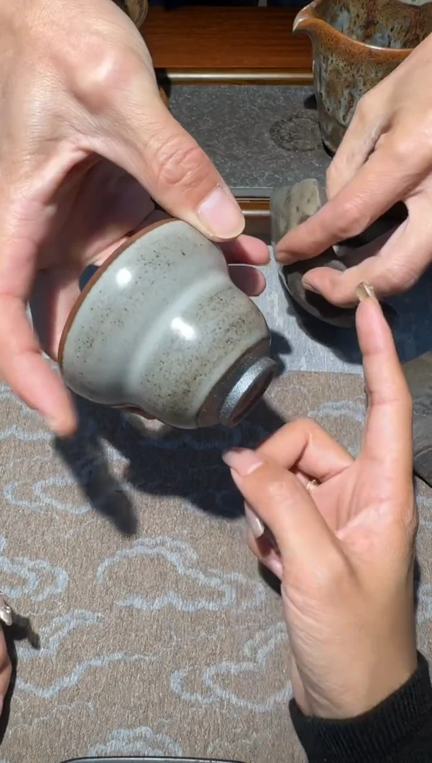 茶盏林远福灰贝盏18