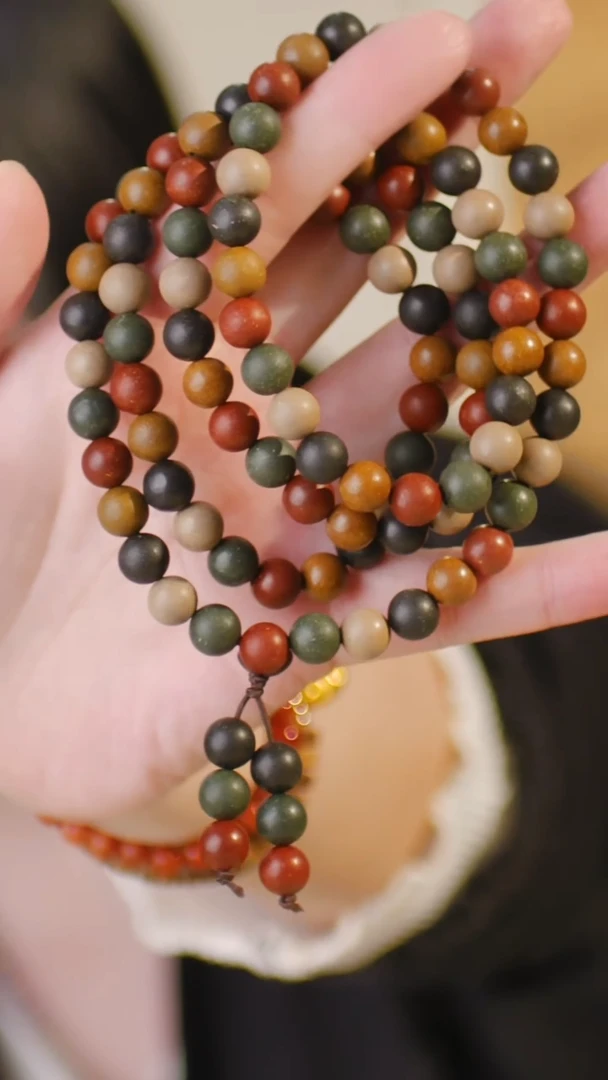 泥塑（108颗0.8多宝合香珠）