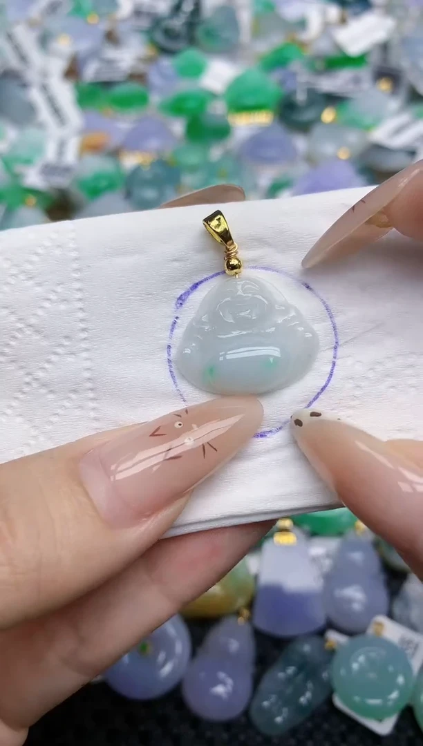 翡翠银S925镶嵌颈饰   天然翡翠A货