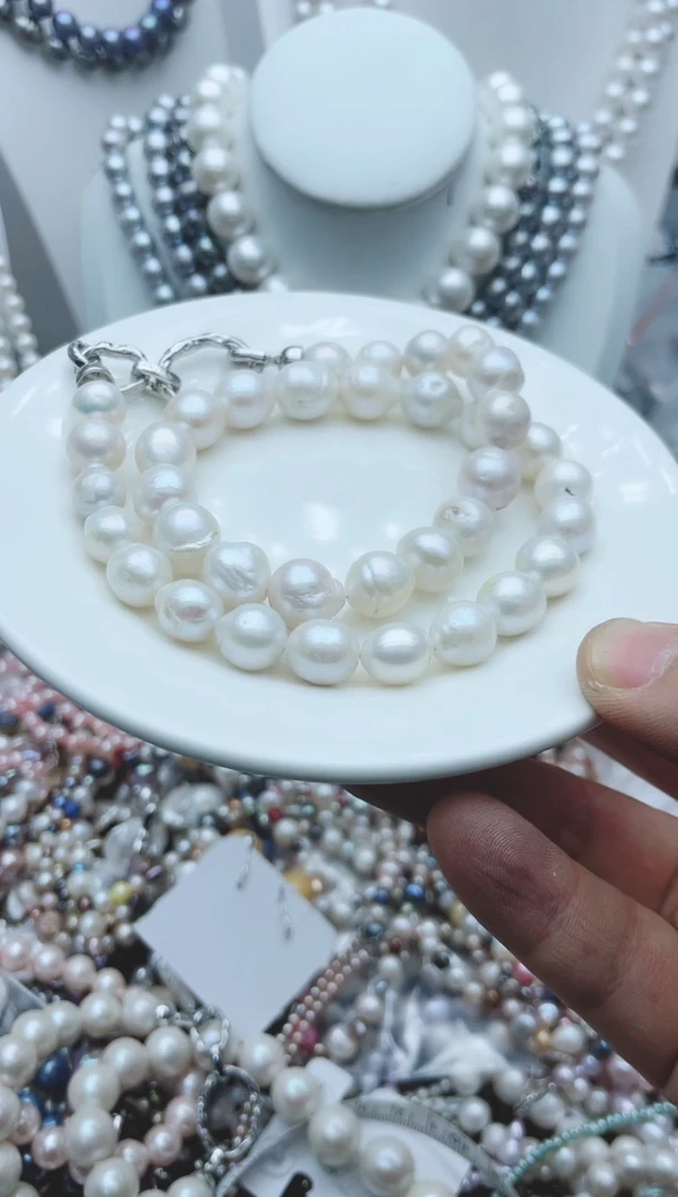 【闪购商品】淡水珍珠颈饰钛钢1