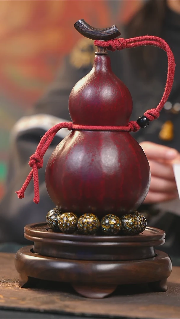 【闪购商品】YQ283大漆酒葫芦不包手串及旋转底座