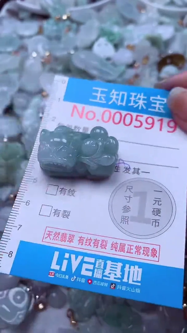 吊坠(不含链)未镶嵌翡翠5919