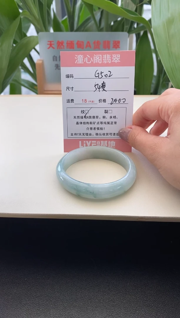 未镶嵌手镯翡翠54圈口贵妃g502