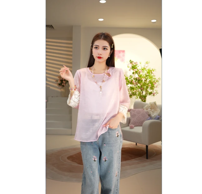 变色刺绣婉春中式国风时尚百搭重磅百万针刺绣背心2025b0876子涵