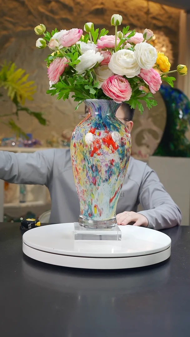 手工艺品琉璃莫奈花园设计款花器