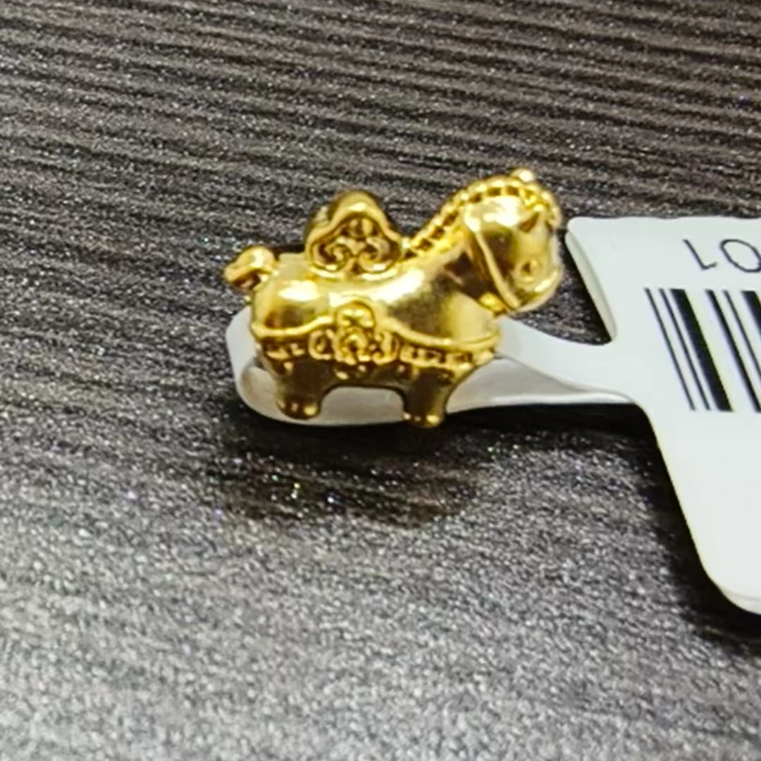 【莹莹专享】足金999 小马 ZP 0.19 纳金添喜