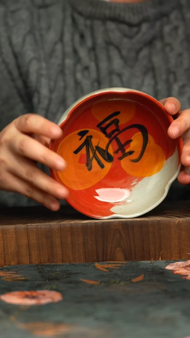 杯釉下彩手工手绘同款陶器