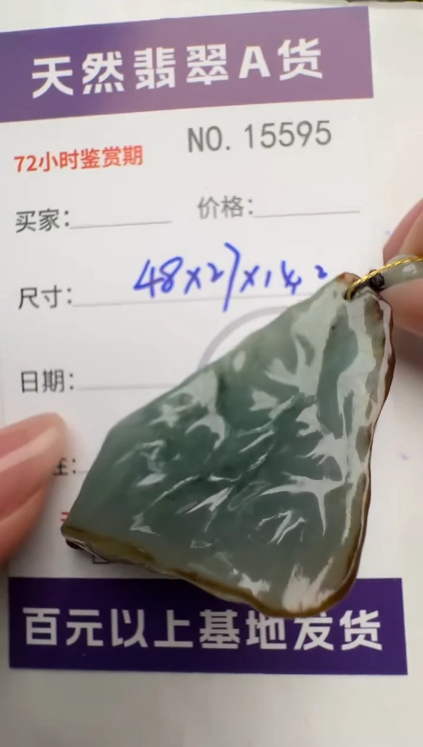【闪购商品】翡翠颈饰未镶嵌原石15595