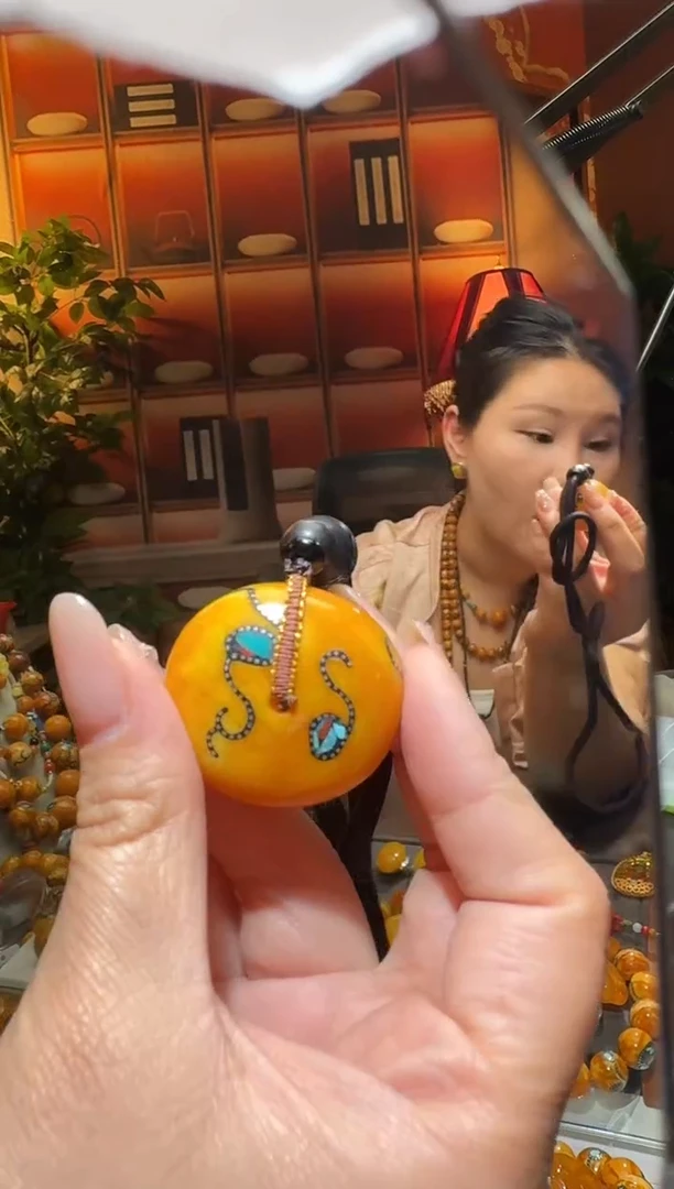 蜜蜡颈饰未镶嵌7088天然蜜蜡珠宝奇石全都保真